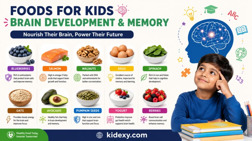 foods for kids brain development and memory
