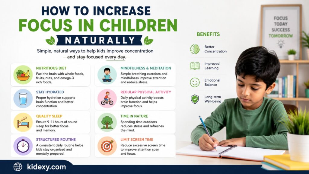 how to increase focus in children naturally