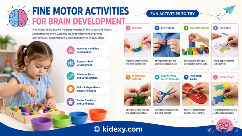 fine motor activities for brain development