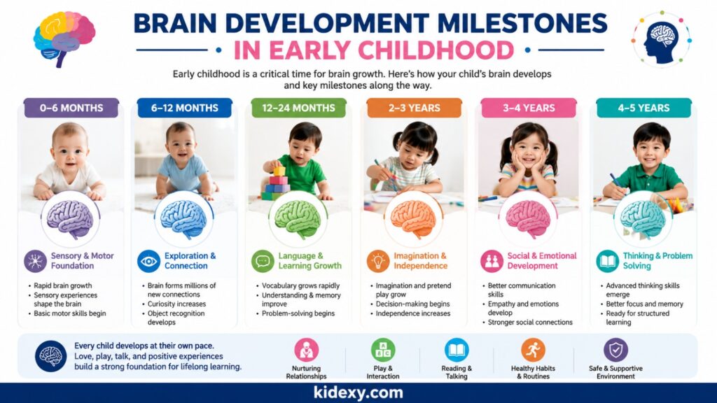 brain development milestones in early childhood