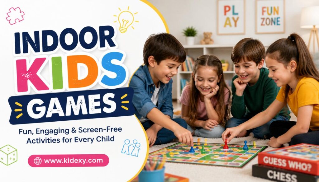 Indoor Kids Games for Active Fun Learning and Family Entertainment 8 gpt image 2 indoor kids games highly relevant featured image for blog post professional clea 0 indoor kids games