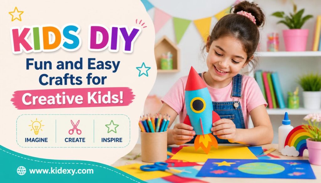 Kids DIY Crafts: Easy, Fun, and Creative Projects for Kids at Home 2 gpt image 2 kids diy highly relevant featured image for blog post professional clear visual 0 kids diy